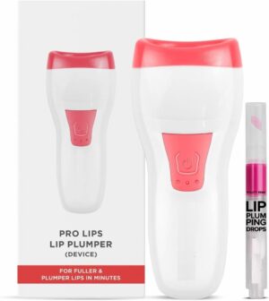 Lip Plumping Essential | Pro-Lips Lip Plumper Device | Lip Plumping Drops | Pouty Pink | Smart, Safe & Effective Solution - Enlarger Fuller Thicker Lip