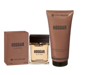 Yves Rocher Hoggar Eau de Toilette Perfumed Nourishing Gel for Men Set of 2-50 ml./1.7 fl.oz. and 200 ml./6.7 fl.oz.