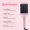 Juicy Couture - Triple Barrel Hair Waver, Long -Lasting Waves Style (Pink)