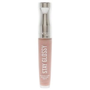 Rimmel Stay Glossy Lip Gloss - Non-Sticky and Lightweight Formula for Lip Color and Shine - 110 Dorchester Rose, .18oz