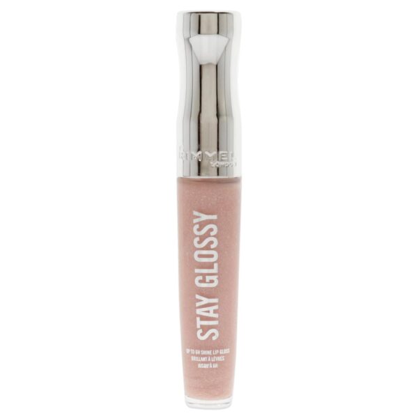 Rimmel Stay Glossy Lip Gloss - Non-Sticky and Lightweight Formula for Lip Color and Shine - 110 Dorchester Rose, .18oz