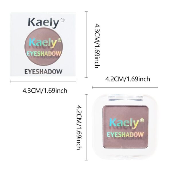 Kaely Taupe Single Eyeshadow Makeup, Neutral Powde Eye Shadow for Older Women, Lavender Plum Mauve Matte Eyeshadow Palette Pigmented Waterproof, sombras para ojos, Lightweight Blendable, 05