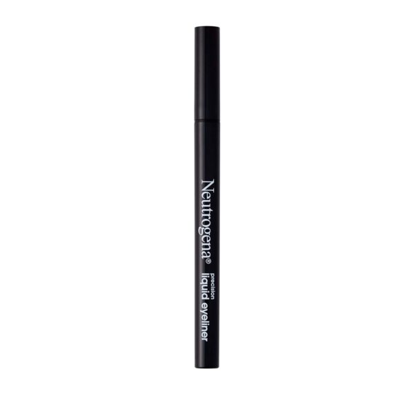 Neutrogena Precision Liquid Eyeliner with Honey & Coconut, Hypoallergenic, Smudge- & Water-Resistant Eyeliner Makeup for Precise Application, Jet Black, 0.013 fl. oz