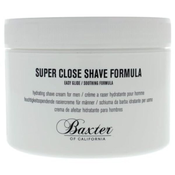 Baxter of California Super Close Shave Formula for Men | Easy Glide| Soothing Formula | Tea Tree Oil, Witch Hazel & Peppermint