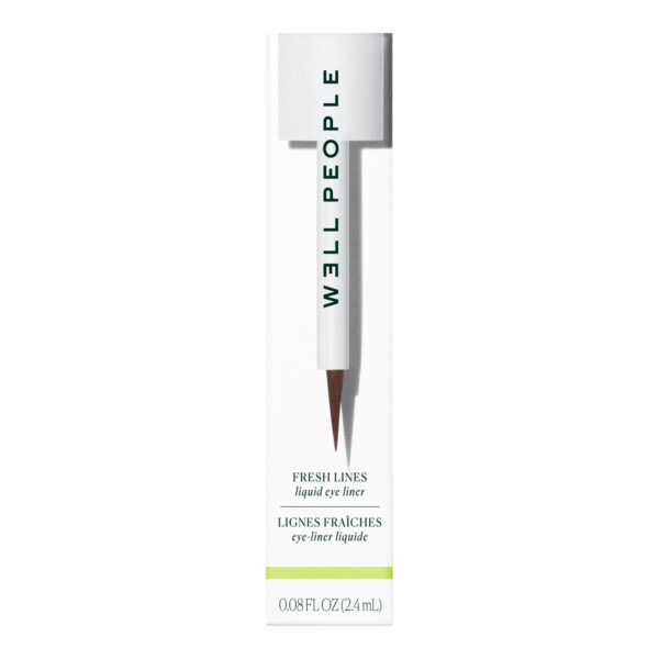 Well People Fresh Lines Liquid Eyeliner, Longwear Liquid Eyeliner For Precise Lines, Hydrating & Smudge-resistant Formula, Vegan & Cruelty-free, Brown