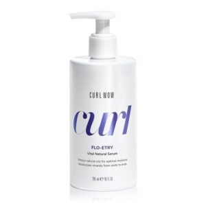 COLOR WOW Curl Wow Flo-etry Vital Natural Serum – Rich-oil blend moisturizes dry, dehydrated strands from root to tip for instantly plump, plush, juicy curls | No weight or greasy feel