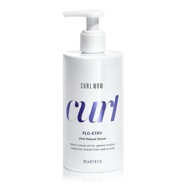 COLOR WOW Curl Wow Flo-etry Vital Natural Serum – Rich-oil blend moisturizes dry, dehydrated strands from root to tip for instantly plump, plush, juicy curls | No weight or greasy feel