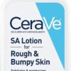 CeraVe SA Lotion for Rough & Bumpy Skin, Vitamin D, Hyaluronic Acid, Lactic Acid & Salicylic Acid Lotion, Fragrance Free & Allergy Tested, 8 Ounce
