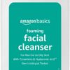 Amazon Basics Foaming Facial Cleanser with Ceramides & Hyaluronic Acid, Fragrance-Free, 12 Fl Oz, Pack of 1