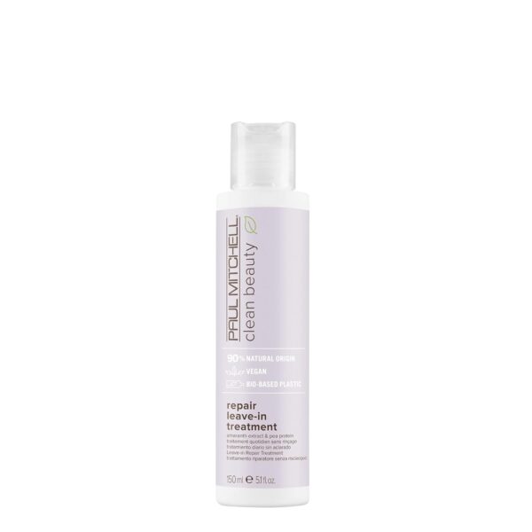 Paul Mitchell Clean Beauty Repair Leave-In Treatment, Leave-In Conditioner, Restores Strands, For Damaged, Brittle Hair, 5.1 fl. oz.