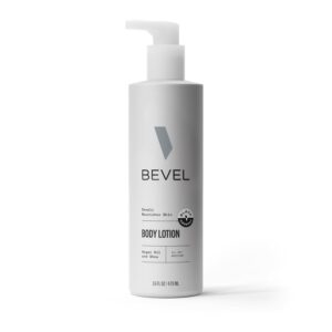 Bevel All Day Body Lotion for Men with Shea Butter and Argan Oil, Lightweight Formula Softens and Smoothes Skin, 16 Oz (Packaging May Vary)