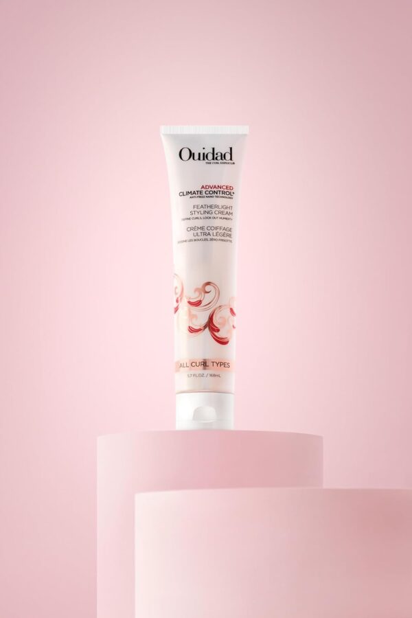 OUIDAD Advanced Climate Control Styling Cream, Featherlight Curl Cream for Curly Hair, Shiny, Hydrated & Frizz-Free Curls, Sulfates, Parabens & Cruelty-Free Curly Hair Products