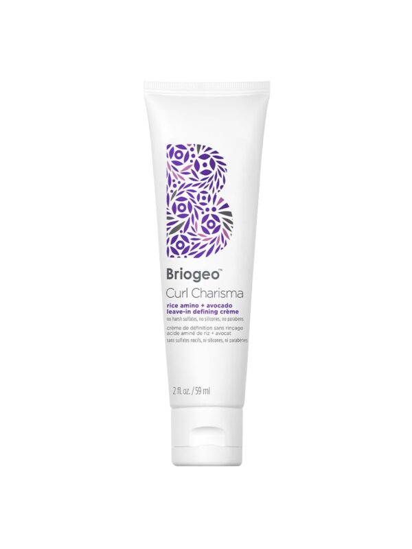 Briogeo Curl Charisma Rice Amino + Avocado Leave-In Defining Crème, Anti Frizz Hair Styling Moisturizer, Leave In Cream for Wavy, Curly, Coily Hair, Boosts Hydration, Vegan, Cruelty-Free