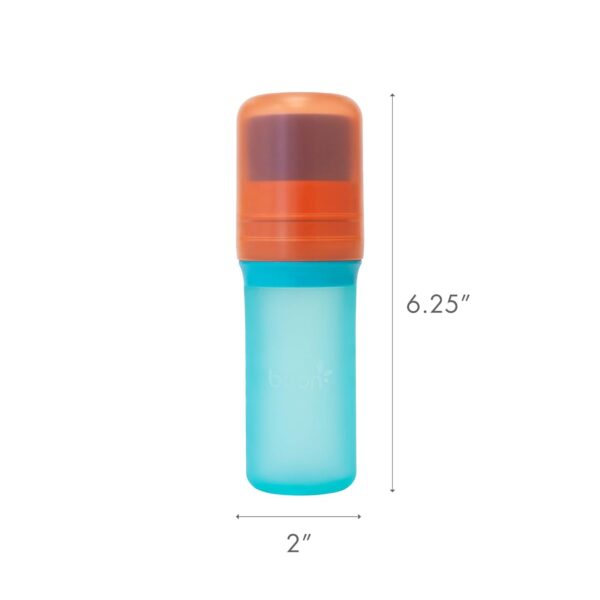 Boon Yuvi Sunscreen Applicator for Kids - Refillable and Spill Proof Kids Sunscreen Brush with Soft Foam Sponge - Summer Beach Essentials for Vacation - 3 Oz Travel Size - 1 Count