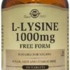 Solgar L-Lysine 1000 mg, 250 Tablets - Enhanced Absorption and Assimilation - Promotes Integrity of Skin and Lips - Collagen Support - Amino Acids - Non-GMO, Vegan, Gluten Free - 250 Servings