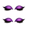 5 Pairs Lazy Eye Shadow Eyelash Patch, 3-in-1 Reusable Eyeshadow, Colorful Eyelash Makeup Stickers with False Lashes Shadow & Eyeliner, Makeup Stencils Sticker, Lazy Makeup Tool (Gold)