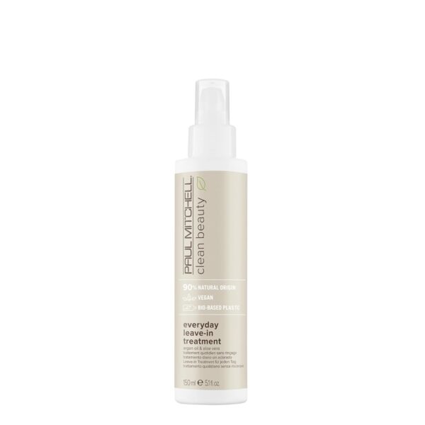 Paul Mitchell Clean Beauty Everyday Leave-In Treatment, Leave-In Conditioner, Delivers Hydration, For All Hair Types, 5.1 fl. oz