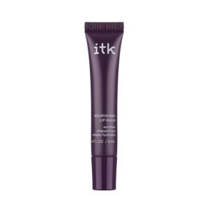 ITK Nourishing Lip Balm - Hydrate Dry, Chapped Lips with Shea Butter + Coconut Oil + Vitamin E - Moisturizes + Soothes Chapped Lips - Glossy, Fragrance Free, Clear, 0.2 Oz