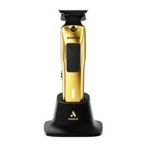 Andis 562310 Phenom Professional Cord/Cordless Lithium-ion Electric Beard & Hair Trimmer with Charging Stand, Gold