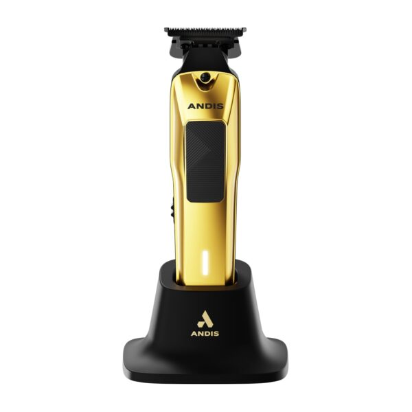 Andis 562310 Phenom Professional Cord/Cordless Lithium-ion Electric Beard & Hair Trimmer with Charging Stand, Gold