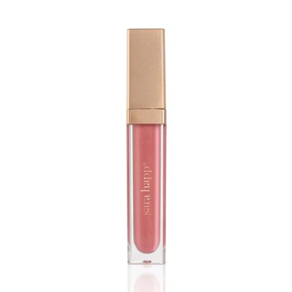 Sara Happ Pink Slip Luxe Gloss with Subtle Shimmer - High-Impact Shine & Long-Lasting Wear, Nourish, Hydrate, and Heal Your Lips, 0.21 fl. oz.