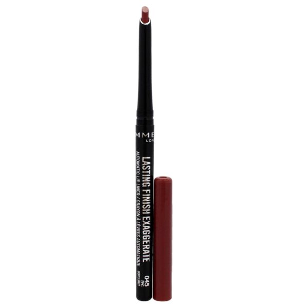 Rimmel Lasting Finish Exaggerate Automatic Lip Liner - Rich, Smooth Formula for Long Lasting Lip Looks - 45 Epic Burgundy, .01oz