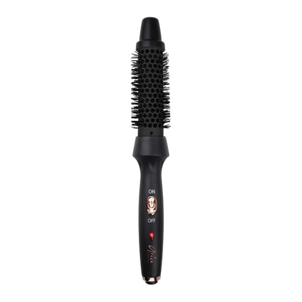 Aria Beauty Thermal Ionic Styling Brush - Hot Air Brush for Perfect Blowouts - Ceramic Round Brush - Lightweight Design and Easy Grip - Black - 1 pc