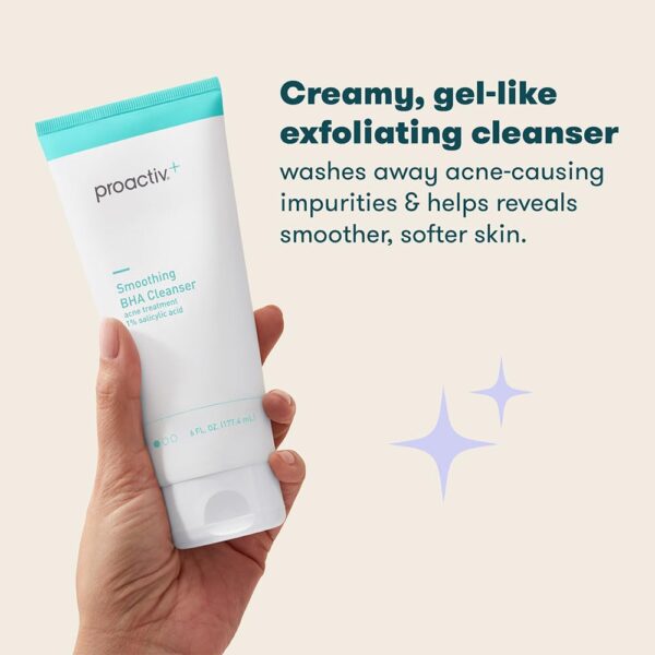 Proactiv+ Smooth BHA Cleanser, 6 oz - Unscented Acne Treatment for All Skin Types, Salicylic Acid Cleanser