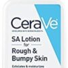 CeraVe SA Lotion for Rough & Bumpy Skin, Vitamin D, Hyaluronic Acid, Lactic Acid & Salicylic Acid Lotion, Fragrance Free & Allergy Tested, 8 Ounce