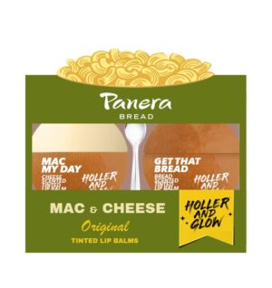 Holler And Glow X Panera Lip Balm Duo, Mac N Cheese & Bread Scented, Hydrating & Moisturizing, Nourishing For Dry Lips, Softening Lip Treatment, Lightweight & Smooth, Fun Tasty Smell, 2 Piece Set