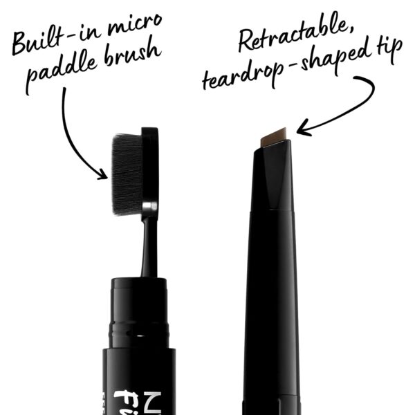 NYX PROFESSIONAL MAKEUP Fill & Fluff Eyebrow Pomade Pencil, Ash Brown