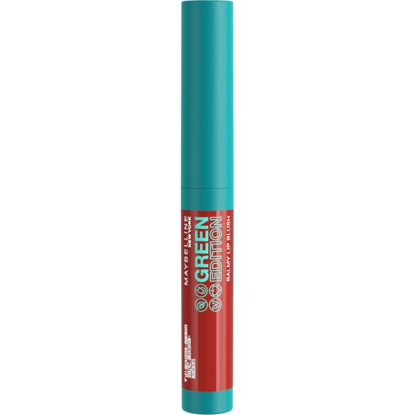Maybelline Green Edition Balmy Lip Blush, Formulated With Mango Oil, Sandalwood, Brick Red, 1 Count