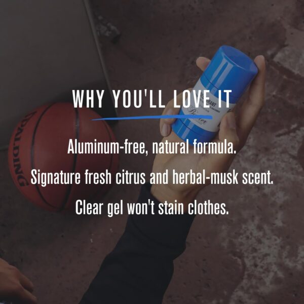 Baxter of California Deodorant for Men| Aluminum Free | Alcohol Free | Clear Stick | Citrus and Herbal-Musk