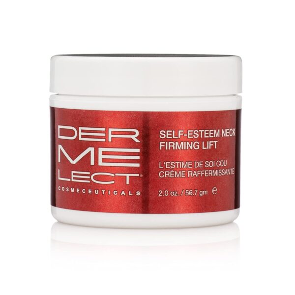 Dermelect Self-Esteem Neck Firming Lift - for Neck and Décolleté, Anti Aging Cream with AHA, BHA, Avocado Oil, Squalene Toning, Hydrating & Firming Treatment for Sagging Skin 2 oz.