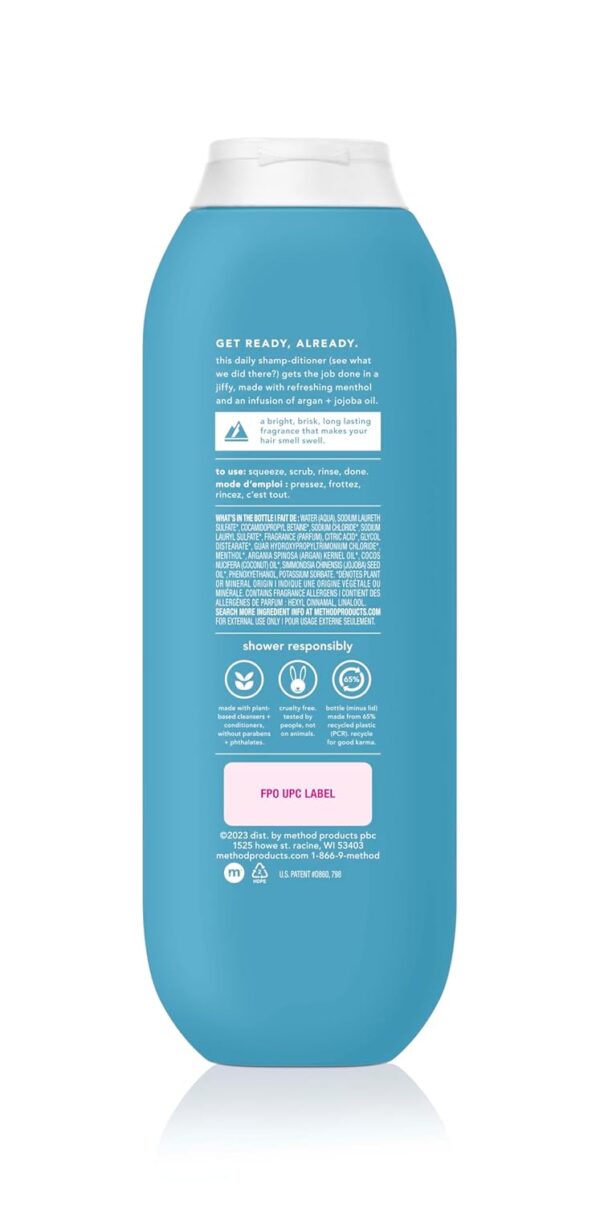 Method Men 2-in-1 Shampoo + Conditioner, Glacier + Granite, 14 oz