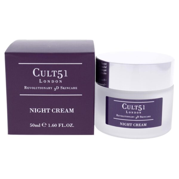 Cult51 Night Cream - Intensely Hydrating Moisturizer - Prevents, Reduces Signs Of Aging And Visible Wrinkles - Experience Glowing Skin And Deep Hydration - Renewing Treatment Restores Face - 1.6 Oz