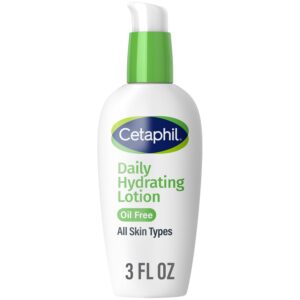 6100G8FYs9L._SL1500_.jpg Cetaphil Daily Hydrating Lotion for Face, With Hyaluronic Acid, 3 fl oz, Lasting 24 Hour Hydration, for Combination Skin, No Added Fragrance, Non-Comedogenic