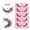 False Eyelashes Fox Eye 10 Pairs Pack 40D Natural Look Fluffy Wispy Cat Eye Lashes Soft Faux Mink Lashes Lightweight D-Curl Eyealshes (F7-5)
