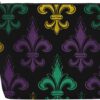 Linen Makeup Bag For Women, Waterproof Travel Cosmetic Organizer Lightweight Zipper Travel Toiletry Bag Organizer 3d Fleur De Lis Mardi Gras Makeup Brushes Storage Bag