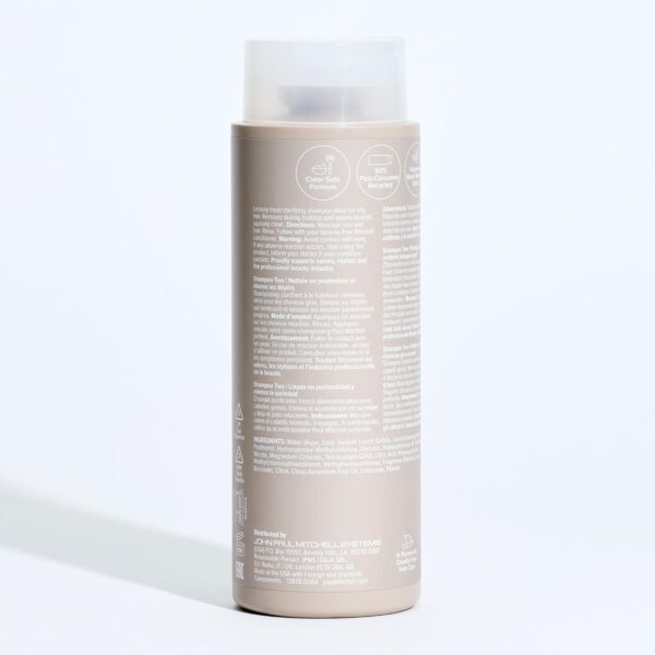 Paul Mitchell Shampoo Two, Clarifying Shampoo, Deep Cleanses + Removes Buildup, For All Hair Types, Especially Oily Hair