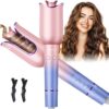 Automatic Curling Iron, Auto Hair Curler with 1" Rotating Curling Iron Barrel & 3 Temps, Anti-Scald & Anti-Tangle Curler Wand, Fast Heating Auto Curler for Hair Styling