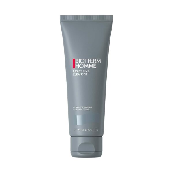 Biotherm Homme Basics Line Cleanser with Biotech Plankton, Gentle Daily Cleansing Gel for Men with Normal Skin, Fresh and Toning Effect, 4.2 Fl. Oz.