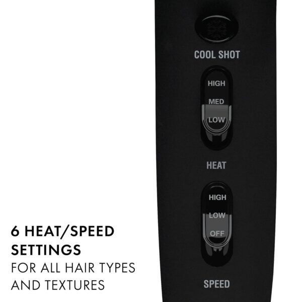 HOT TOOLS Professional Ceramic Rainbow Hair Dryer - Fast Drying Blow Dryer with Quiet Operation and Ion Technology for Long-Lasting and Shinier Hair - 1875 Watts