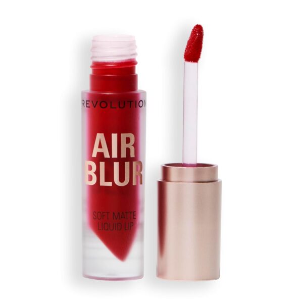 Revolution, Air Blur Matte Liquid Lipstick, Long-Lasting Lip Color, Face Makeup, Vegan & Cruelty-Free, Fiery Red, 0.11 fl oz