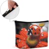 Makeup Bag for Women Cosmetic Bags Ladybug Daisy Travel Toiletry Bag Cute Zipper Make Up Bags Large Capacity Make Up Case Organizer Portable Makeup Pouch for Travelling Gift