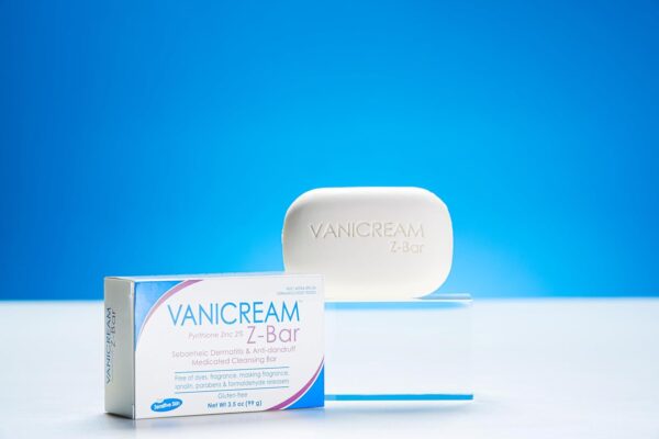 Vanicream Z-Bar, Seborrheic Dermatitis & Anti-dandruff Medicated Cleansing Bar, 2% Pyrithione Zinc Z-Bar Helps Relieve Itching, Redness and Flaking, 3.5 OZ