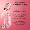 Revolution, Pout Bomb Plumping Lip Gloss, High Shine, Rich Glossy Pigment, Infused with Vitamin E, Glaze Clear, 0.15 fl oz
