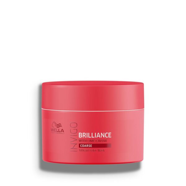 Wella Professionals Invigo Brilliance Hair Mask for Coarse Colored Hair| Conditioning Treatment| Color Vibrancy Mask