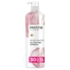 Pantene Sulfate Free Rose Water Shampoo, Soothes, Replenishes Hydration, Safe for Color Treated Hair, Nutrient Infused with Vitamin B5 and Antioxidants, Pro-V Blends, 30.0 oz