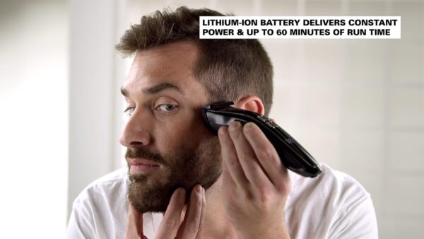 Andis Explorer Waterproof Beard & Body Trimmer: Precision Cutting, Advanced Features, and Long-Lasting Power, Lithium Ion Battery, 4 Function Display, Ceramic Cutter, Turbo Mode, Black, 562066